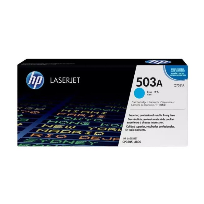 Toner HP Laser 503A 3800n  Q7581A Cyan[Q7581A]