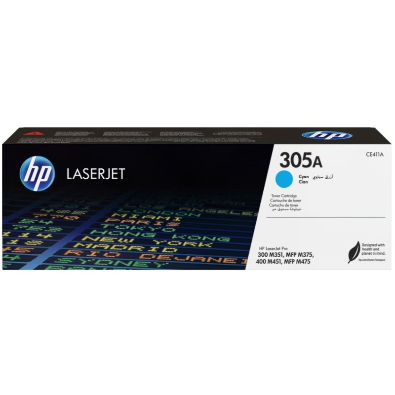 Toner HP Laser 305A Cyan CE411A[CE411A]