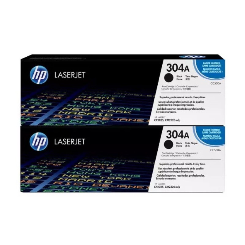 Toner HP Laser 304A Black CP2320 CC530AD DUAL[CC530AD]