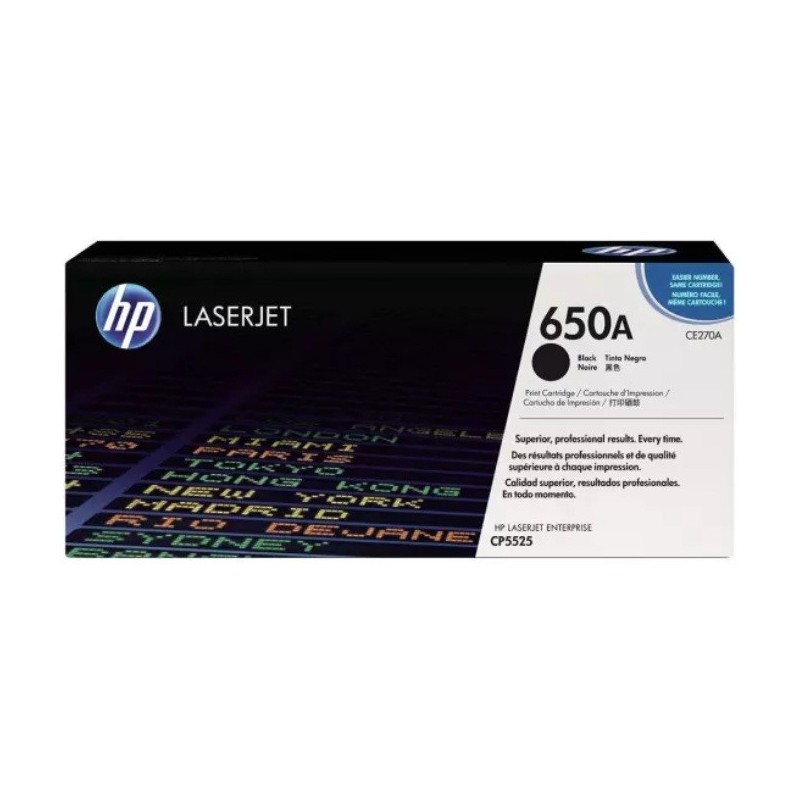 Toner HP Laser 650A CE270A noir[CE270A]