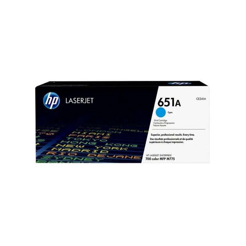 Toner HP Laser 651A cyan CE341A pour HP M775[CE341A]