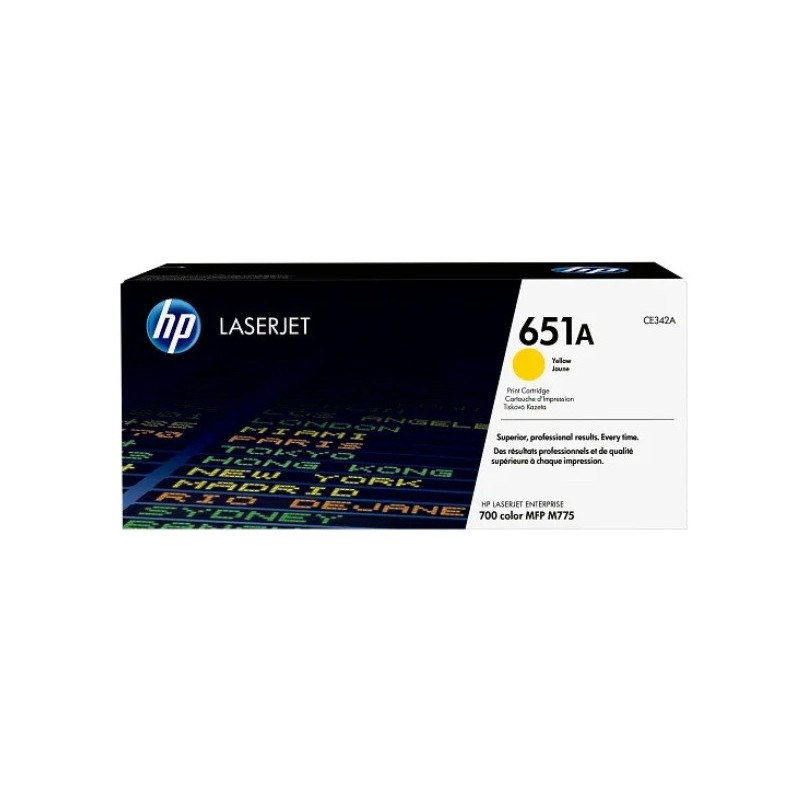 Toner HP Laser 651A yellow CE342A pour HP M775[CE342A]
