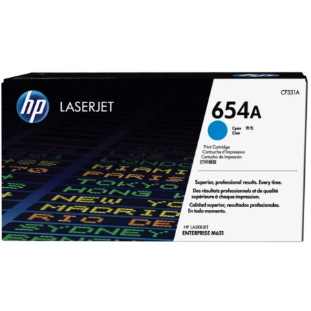 Toner HP Laser 654A  CF331A Cyan