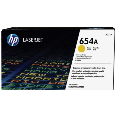 Toner HP Laser 654A CF332A Yellow