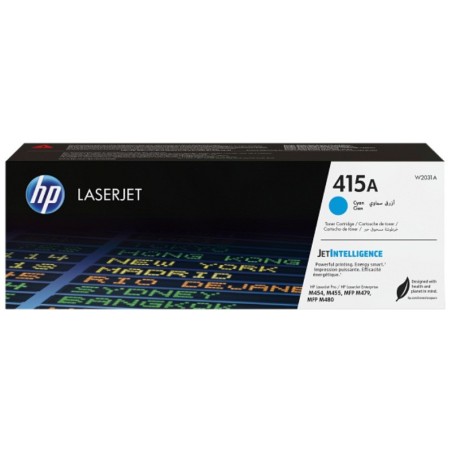 Toner HP Laser 415A Cyan pour Color LaserJet Pro M479dw