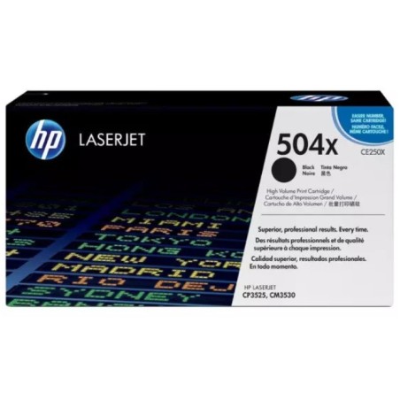 Toner HP Laser 504X  CE250X