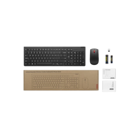 Kit clavier et souris sans fil Lenovo Essential Wireless Combo Gen 2.4 GHz AZERTY[4X31R64464]